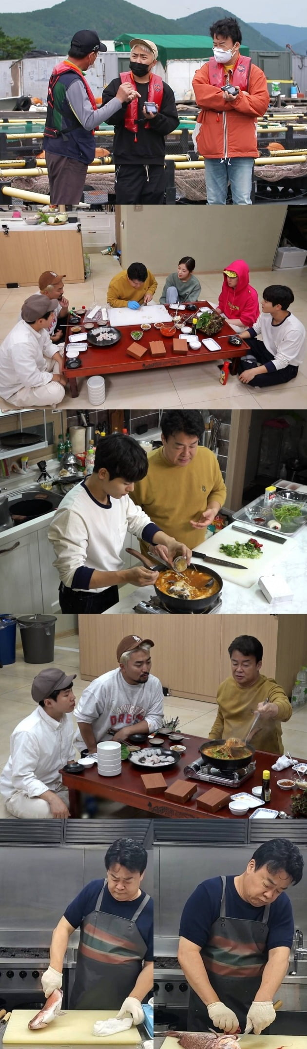 '맛남의 광장' 백종원, 양세형, 김희철, 김동준, 유병재, 오마이걸 아린이 국내산 참돔 어가 살리기에 나선다. / 사진제공=SBS