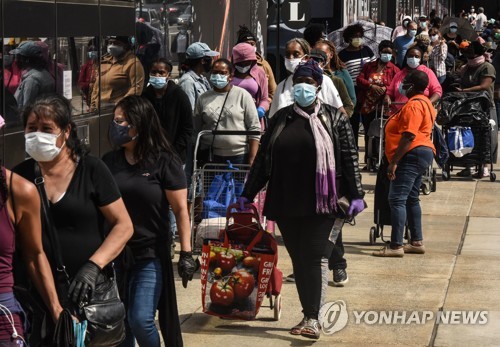 코로나 대응 지원금 바닥나니…"미국 빈곤층 800만명 증가"