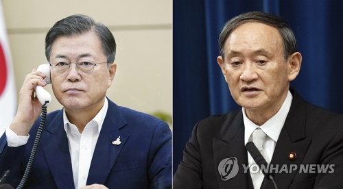 '소녀상 철거·방한에 조건' 아베 못잖은 스가에 한일관계 냉랭