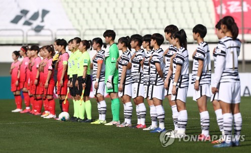 장슬기 결승골…여자축구 '자매 대결'서 A대표팀 1-0 진땀승