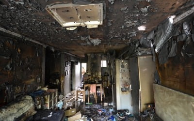 인천 만수동 아파트서 불…혼자 있던 중학생 전신 화상