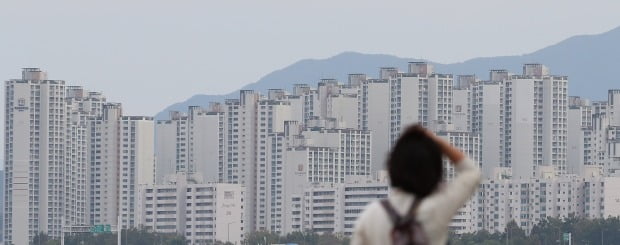 서울 잠실한강공원 일대에서 바라본 아파트 단지의 모습. /연합뉴스