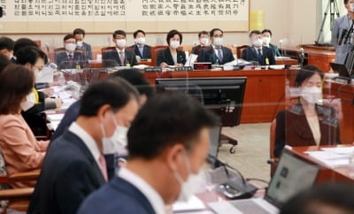 "여기가 장마당이냐"…김남국·장제원 고성에 법사위 국감 파행