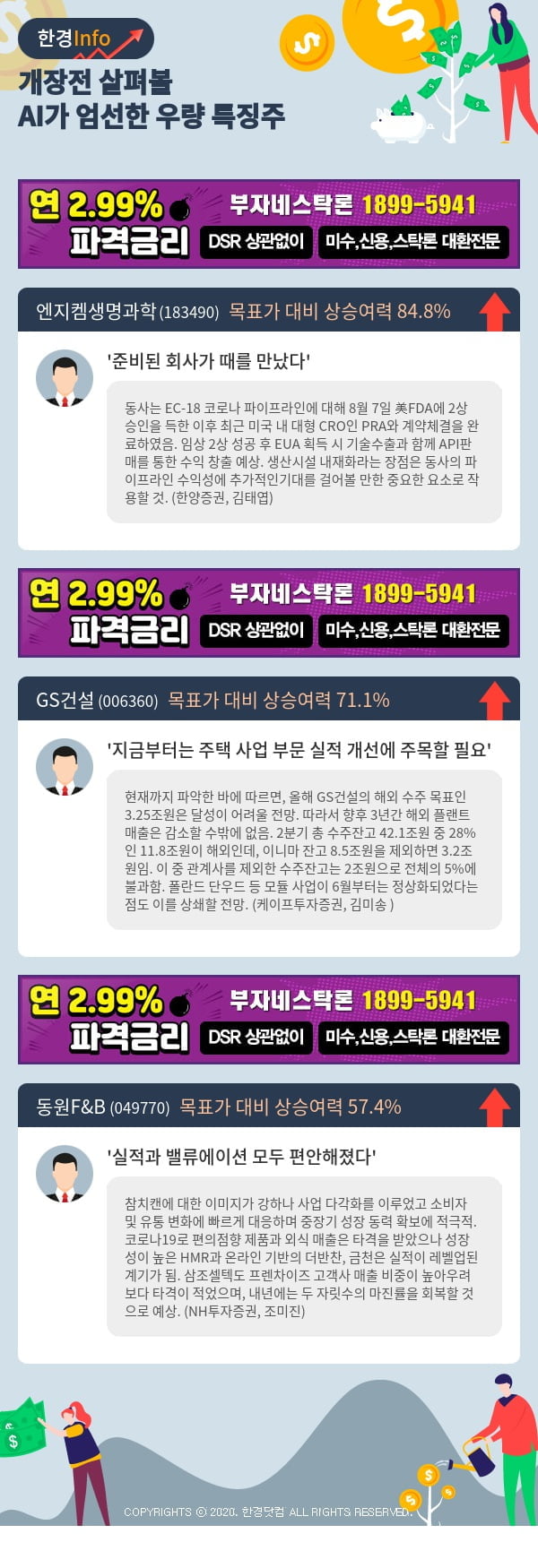 [포커스]개장전 살펴볼 AI가 엄선한 우량 특징주