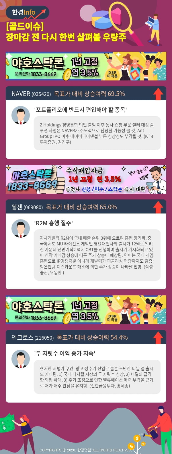 [골드이슈] 장마감 전 다시 한번 살펴볼 우량주