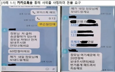 눈뜨고 당하는 자녀 사칭 '카톡 피싱'…피해금액 눈덩이