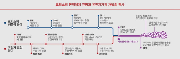 [포커스 ❷노벨화학상] 유전자 혁명 가져온 크리스퍼 유전자 가위