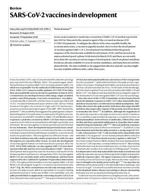 저널 : Nature(IF 42.778), 게재일 : 2020년 9월 23일, doi : 10.1038/s41586-020-2798-3