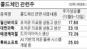 뜨거운 콜드체인株…'급속 냉각' 주의보