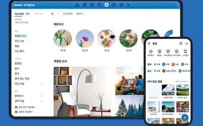 네이버 '마이박스', 사진 올리면 AI가 자동 정리