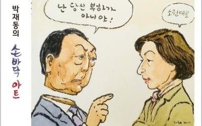 '목 잘린 윤석열'…SNS에 번지는 박재동 화백 그림