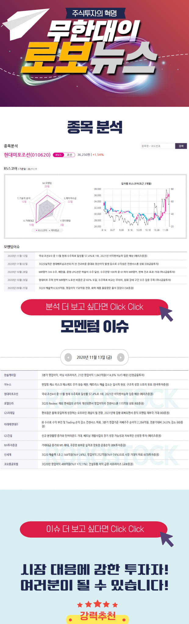 [오후 로보뉴스] 국내 조선4사 중 수주목표 달성률 1위 기업 포착! 종목 확인 Click!