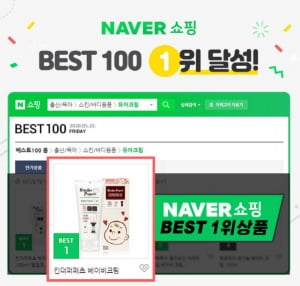 EWG 그린 등급만 담은 ‘킨더퍼페츠’ 유아로션, 네이버 쇼핑 BEST 1위 기록