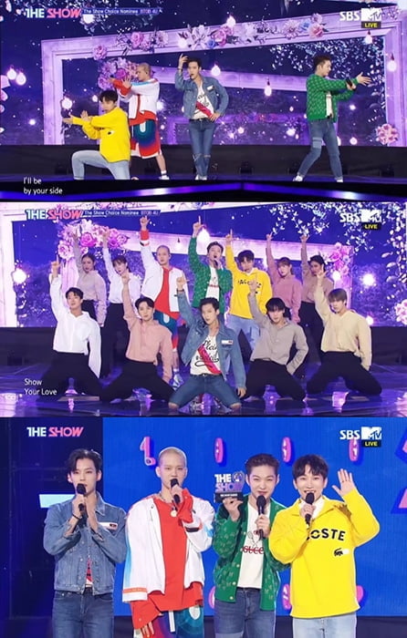 비투비 포유, 신곡 ‘Show Your Love’로 ‘더쇼’ 1위…힐링 에너지 통했다