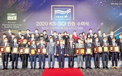 [포토] 2020 한국서비스품질지수 인증 수여식