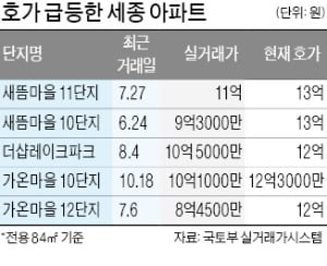 국회·중기부 옮긴다니…또 불붙은 세종 집값