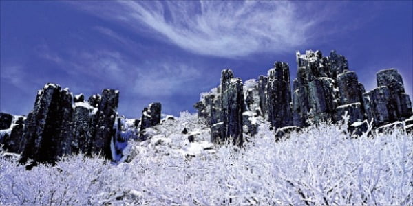 광주 무등산 겨울 풍경. 