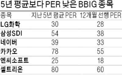 BBIG 많이 오른 줄 알았는데…PER은 5년 평균보다 낮다