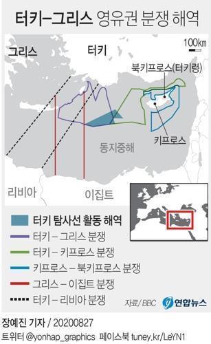 터키, 동지중해 천연자원 탐사 기간 연장…그리스 반발