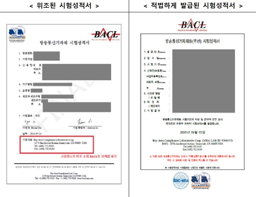 방통기자재 성적서 위조 381곳 적발…DJI·화웨이·삼성전자 등