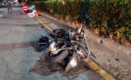 만취 차량에 치인 배달 오토바이…다리 절단된 20대(종합)