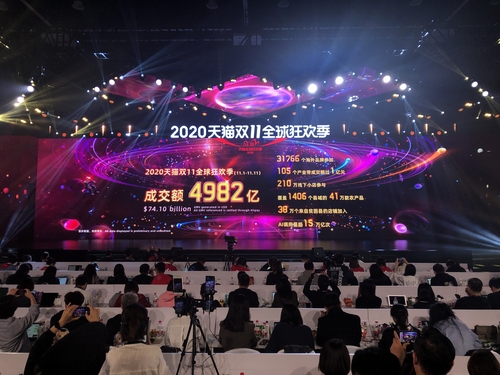[고침]    International (83 trillion won sold at 11/11 shopping festival in Alibaba, China ...)