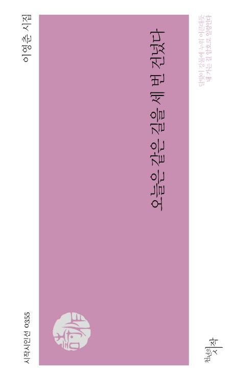 [신간] 오늘은 같은 길을 세 번 건넜다