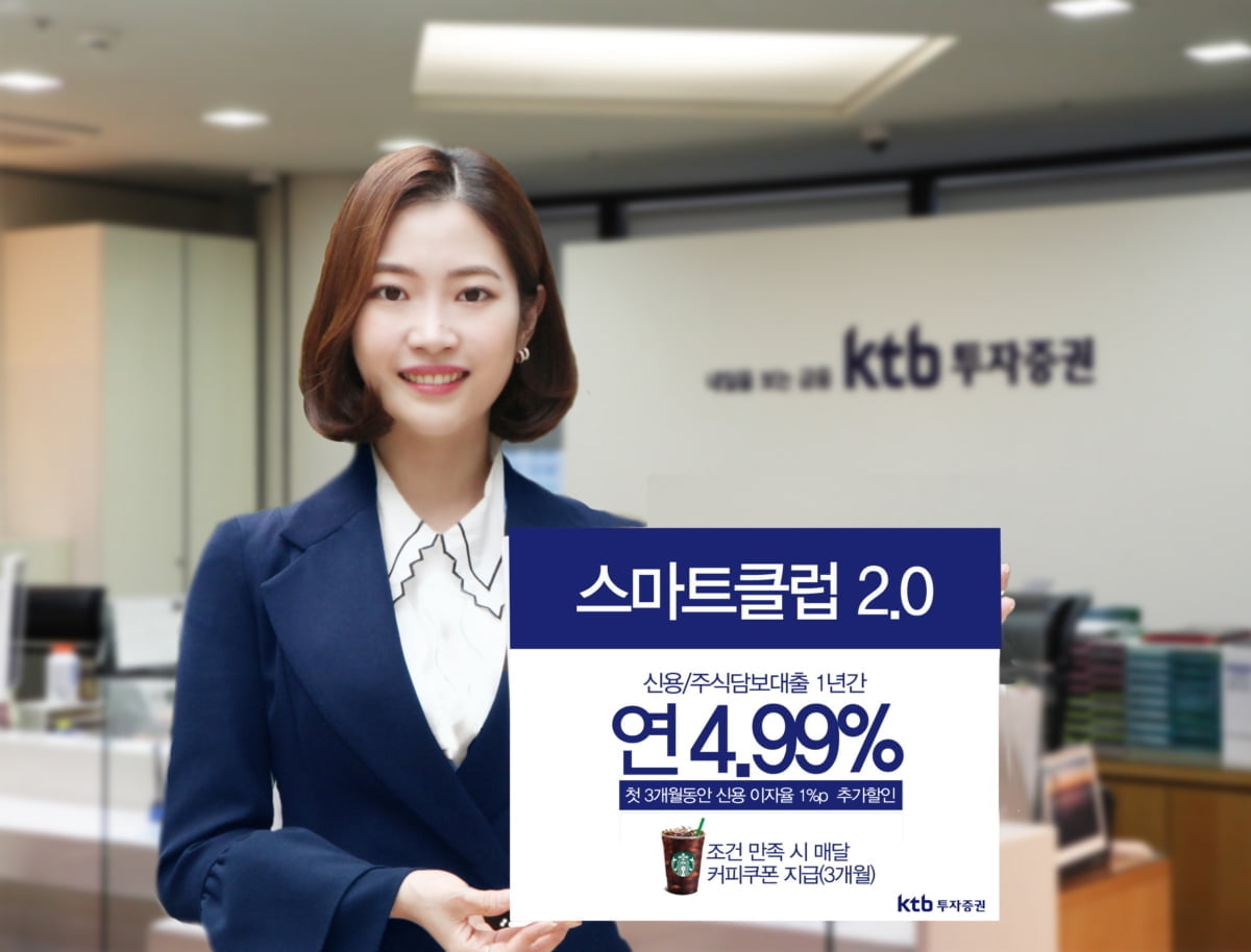 KTB투자증권, 비대면 계좌 개설 고객 금리할인 이벤트