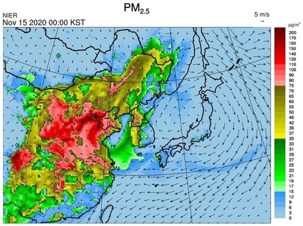 중국발 스모그 다시 기승…곳곳 초미세먼지 주의보