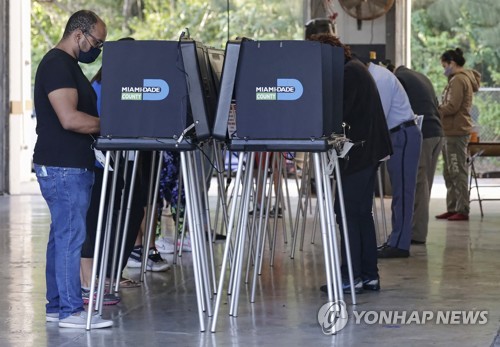 [미 대선] 4개주 이미 2016년 투표자수 넘어…핵심 경합주 플로리다는 95%