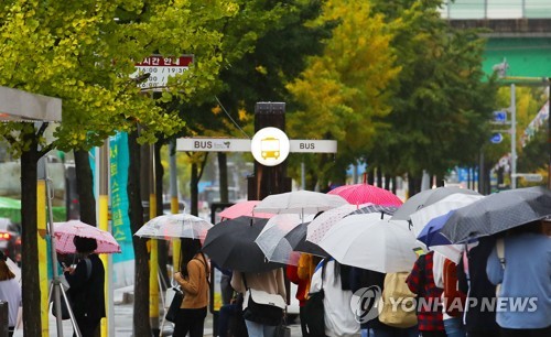 강원지역 가을비 촉촉…내일부터 다시 추위