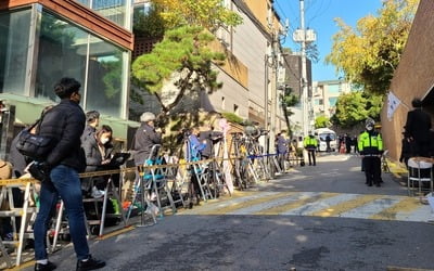 재수감 몇 시간 앞둔 MB 논현동 자택앞 긴장감…경찰 곳곳 배치