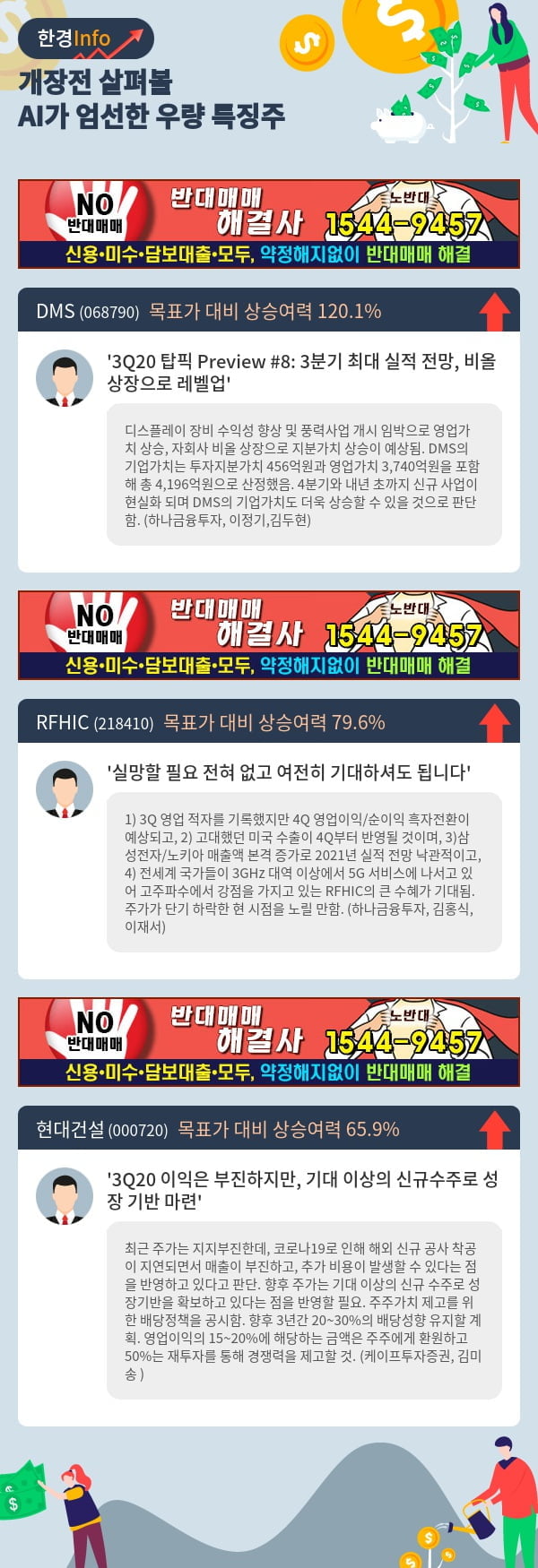 [포커스]개장전 살펴볼 AI가 엄선한 우량 특징주