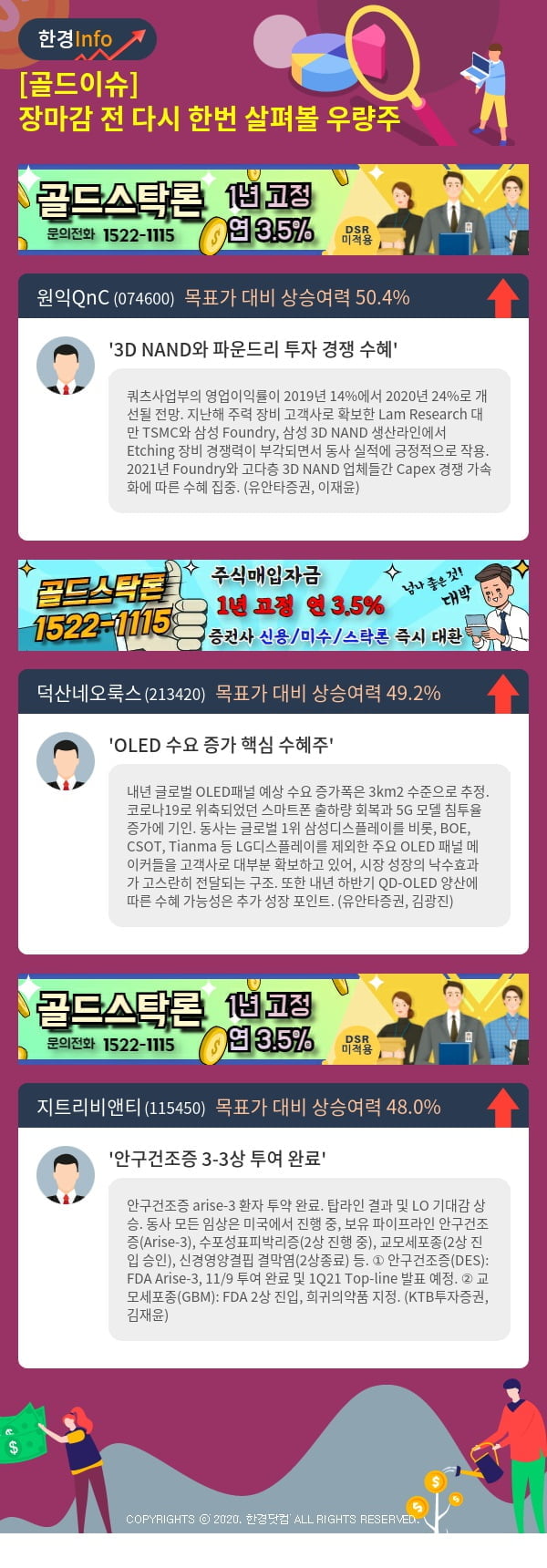 [골드이슈] 장마감 전 다시 한번 살펴볼 우량주