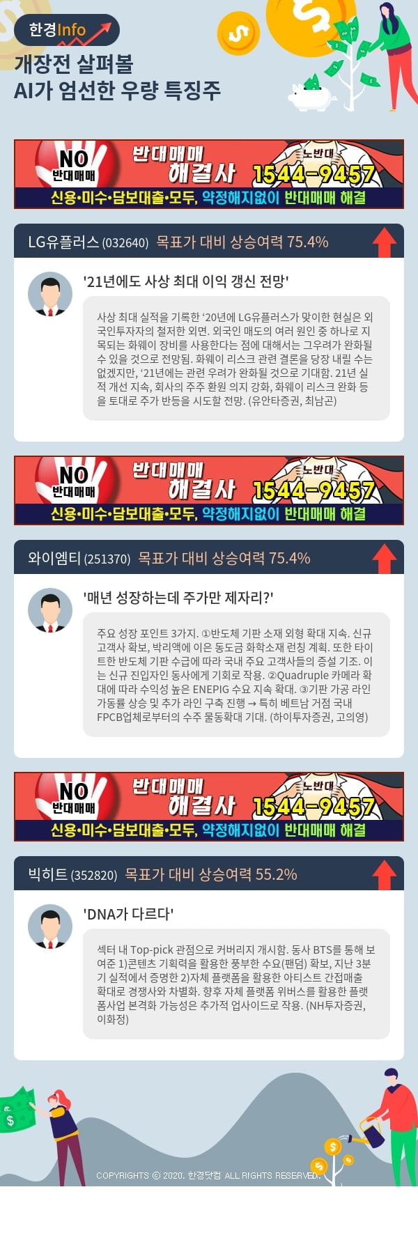 [포커스]개장전 살펴볼 AI가 엄선한 우량 특징주