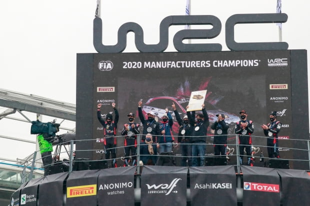 현대자동차 월드랠리팀 WRC 2연패. 사진 = 현대자동차 제공