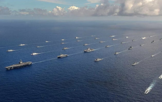 2014년 미군 태평양 훈련 당시 모습. 자료사진 미 해군