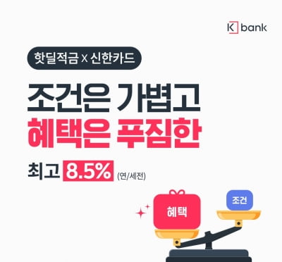 케이뱅크, '연 8.5%' 적금 쏜다…3만명 선착순