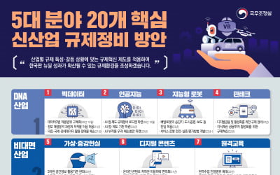 데이터·전기차 등 20대 신산업규제, 2023년까지 집중 정비