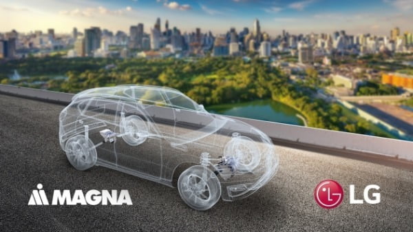 LG전자가 세계 3위 자동차 부품업체 캐나다 '마그나 인터내셔널(마그마)'과 전기차 파워트레인(동력전달장치) 분야 합작법인(JV) '엘지마그나 이파워트레인(가칭)'을 설립한다.  사진제공=LG전자