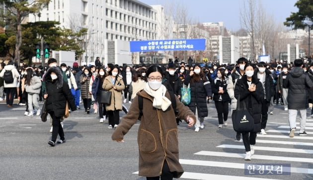 [포토] 대입 논술고사 끝 이제 집으로