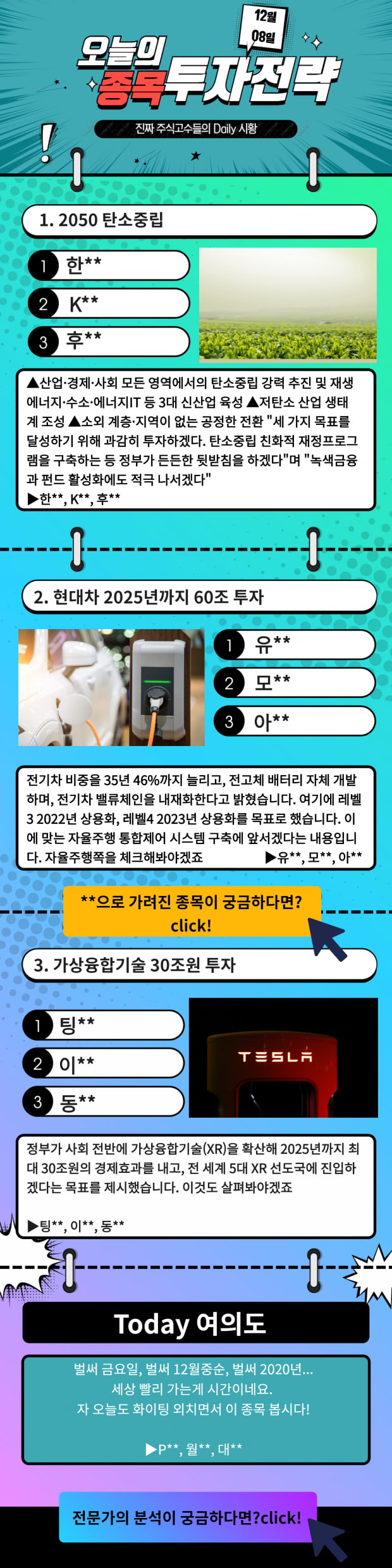 [오늘의 종목 투자전략] 미래에 투자하는 이종목은? Click!