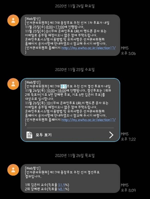 이화여대, 온라인 투표 방식으로 총장직선제 진행...‘학생투표반영비율’ 관련 잡음도