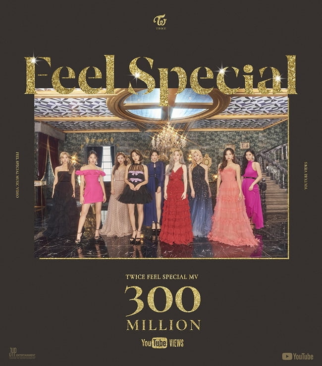 트와이스, ‘Feel Special’ 뮤직비디오 유튜브 조회 수 3억 뷰 돌파…통산 8번째 기록