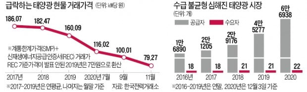 [단독] '태양광 속도전'에 거래價 반토막…정부만 믿은 사업자 줄도산 위기