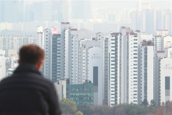 서울 응봉산에서 바라본 성동구 일대 아파트 모습. /연합뉴스