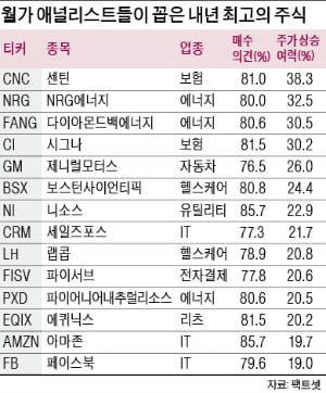 "아마존·세일즈포스·GM…내년 주가 20% 상승 여력" 