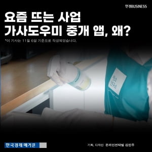 [카드뉴스] 요즘 뜨는 사업 가사도우미 중개 앱, 왜?