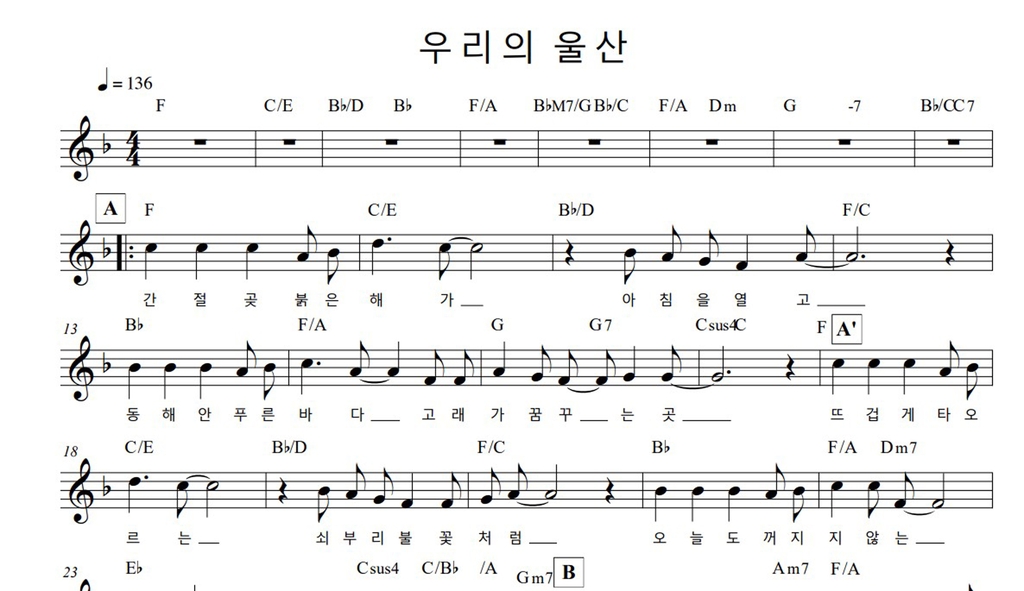 새로운 울산시가 공개…곡명은 '우리의 울산'