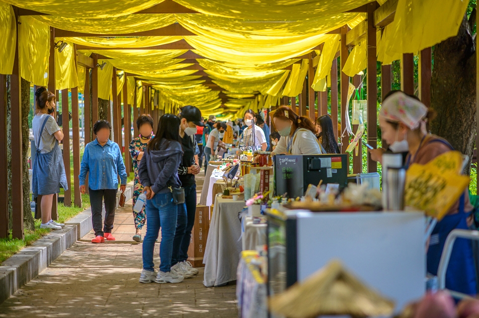 곡성 기차당뚝방마켓 코로나19 속 30% 매출 증가